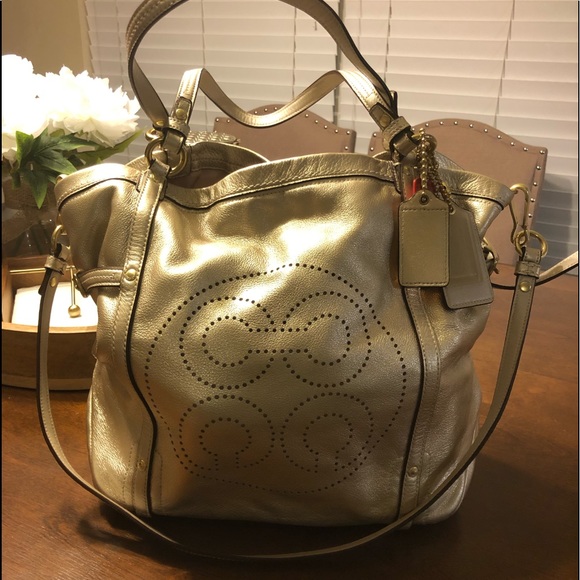 Coach Audrey Leather Andie Cinced Tote 17064 - Picture 3 of 15